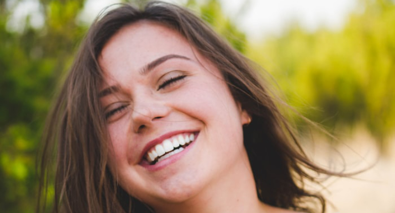 Woman smiling